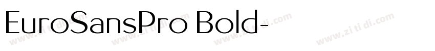 EuroSansPro Bold字体转换